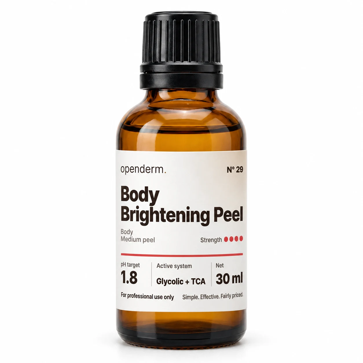 OPENDERM Body Brightening Peel — product photograph