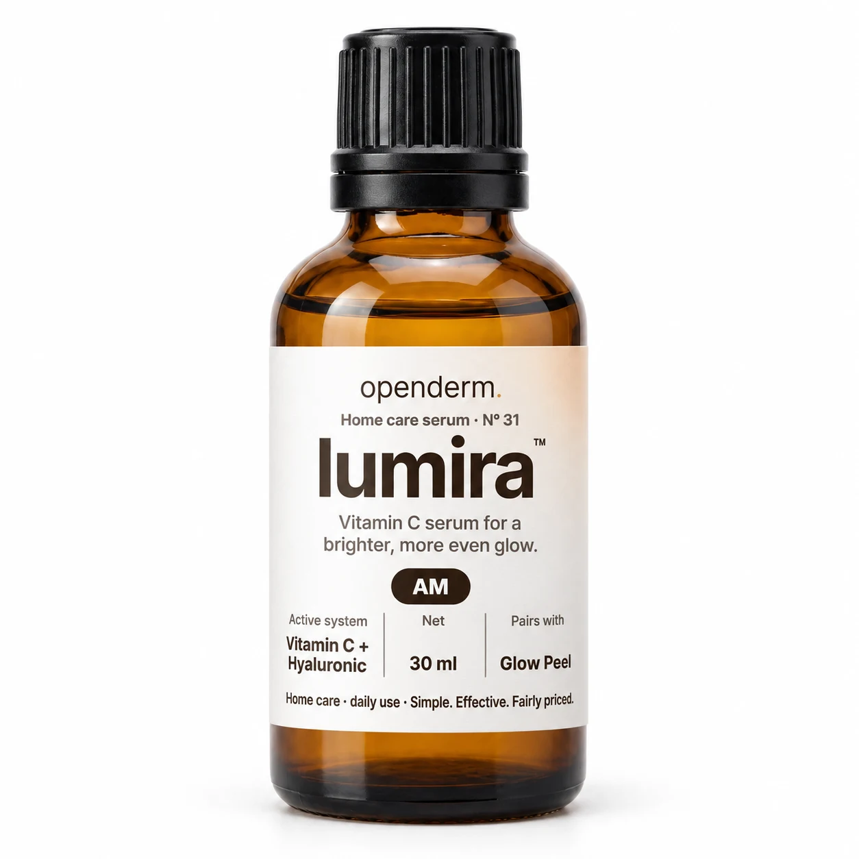 OPENDERM lumira™ Glow Serum — product photograph